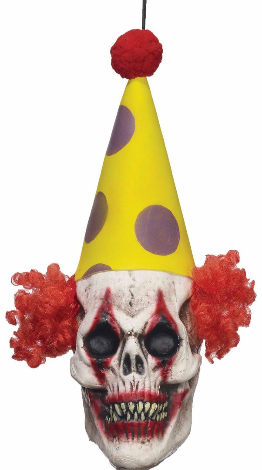 Halloween * | Morris Costumes Severed Clown Head Hanging Prop