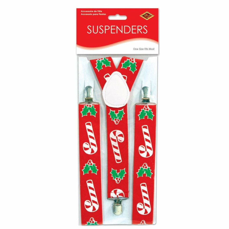 Christmas * | Beistle Christmas Accessories Candy Cane Suspenders