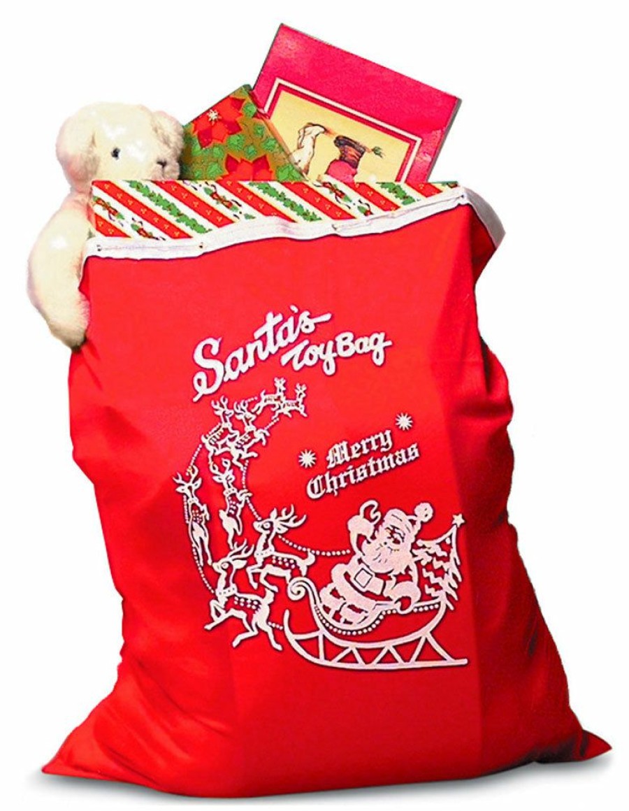 Christmas * | Halco Tricot Santa Claus Toy Bag Christmas Accessories