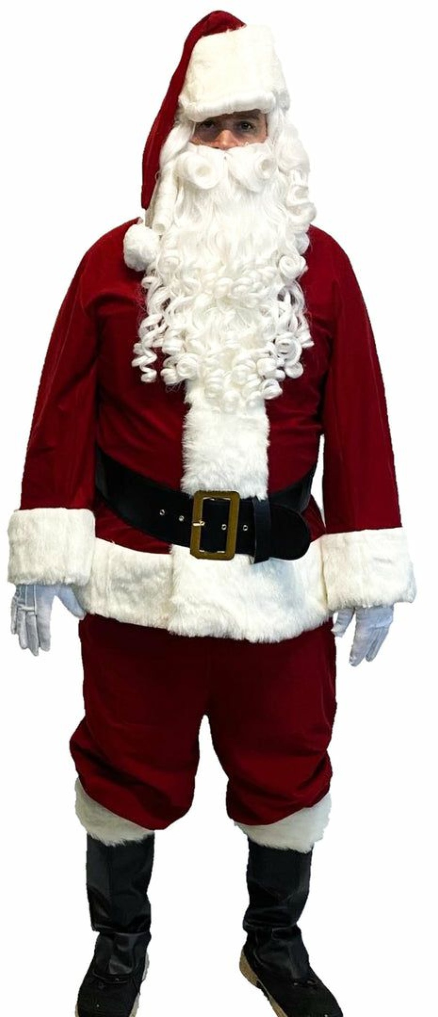 Christmas * | Halco Crimson Velveteen Santa Claus Suit