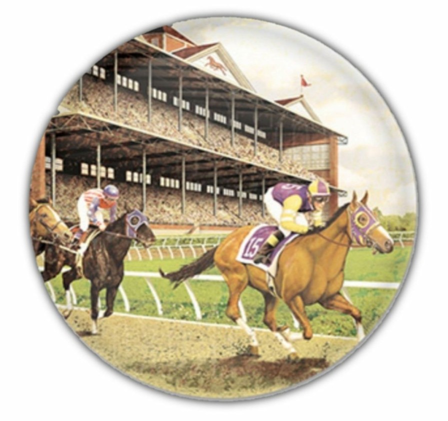 Derby * | Caufield'S Novelty Vintage Derby Racetrack Button