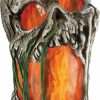 Halloween * | Morris Costumes Electronic And Animated Props Flaming Rotted Skull Animated Prop