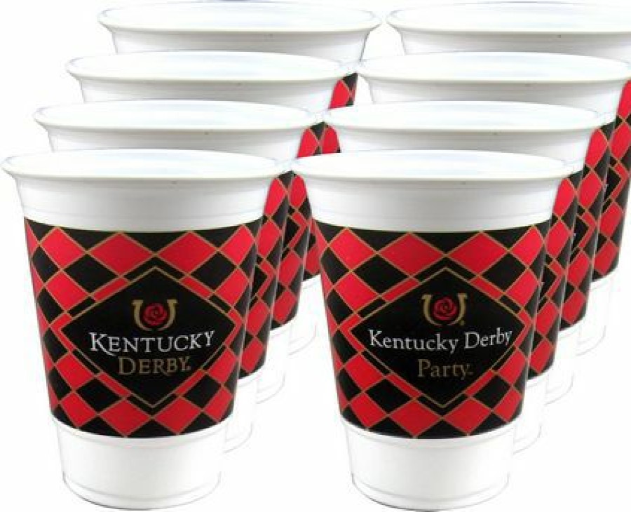 Derby * | Westrick Kentucky Derby Icon 16Oz. Beverage Cups 8/Pk