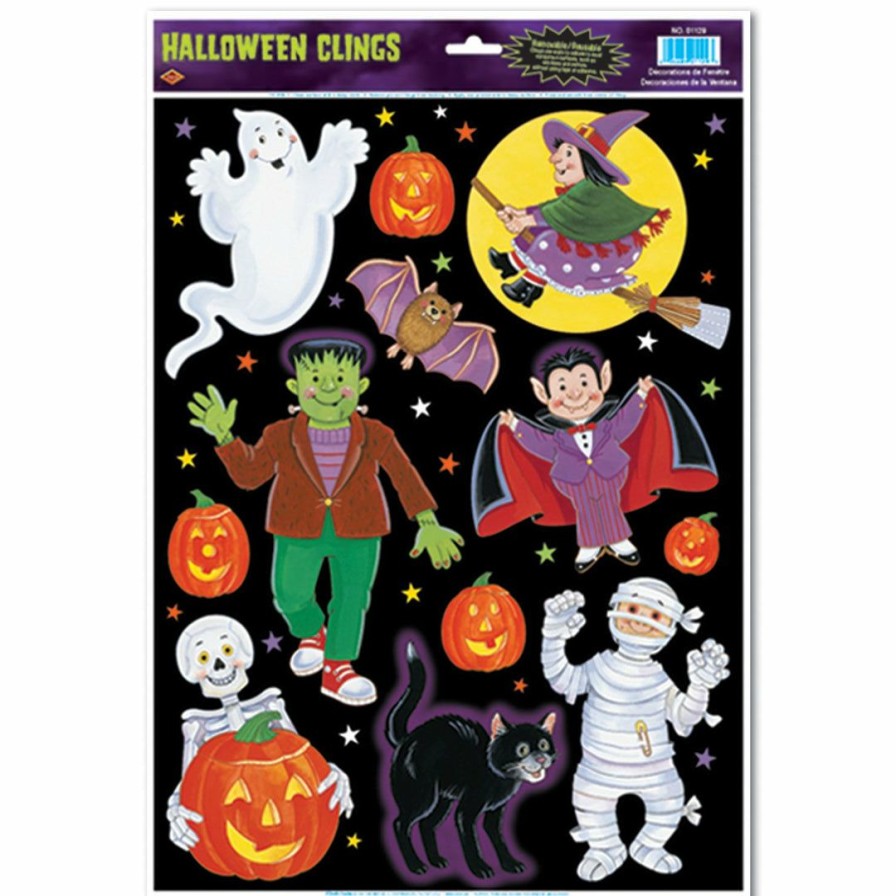 Halloween * | Beistle Indoor Decor Halloween Character Clings