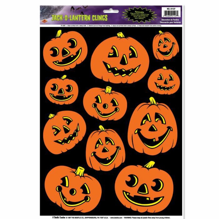 Halloween * | Beistle Jack-O-Lantern Clings