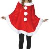 Christmas * | Fun World Christmas Accessories Santa Poncho