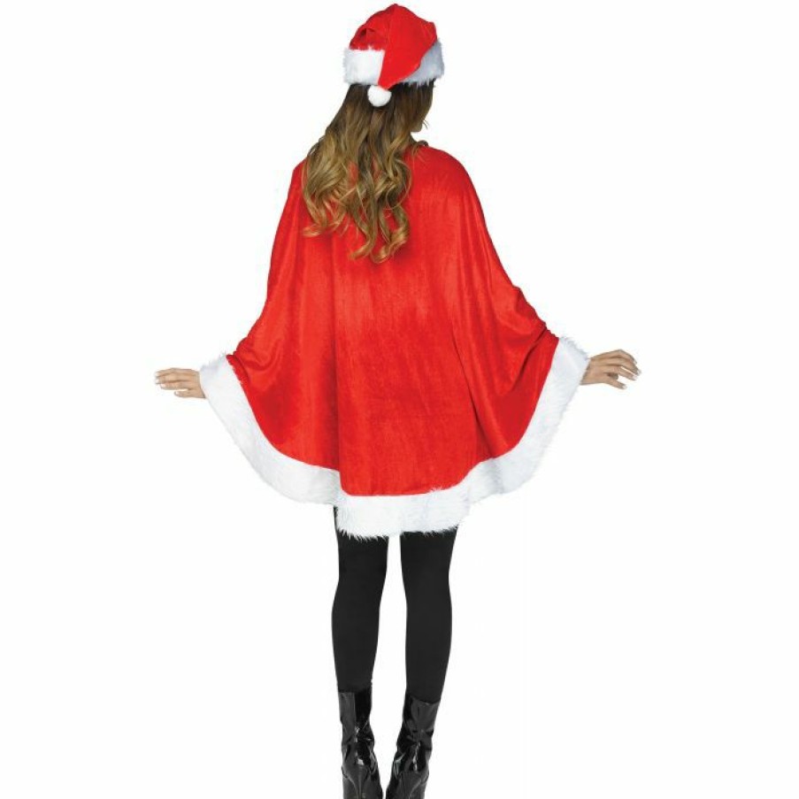 Christmas * | Fun World Christmas Accessories Santa Poncho