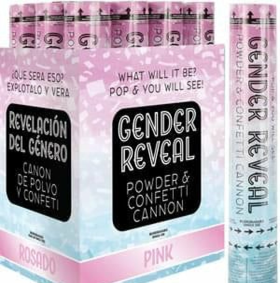 New Year * | Loftus International Gender Reveal Confetti Cannon Pink