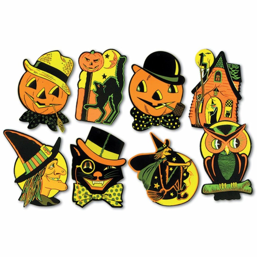 Halloween * | Beistle Vintage Halloween Small Halloween Cutouts