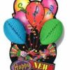 New Year * | Beistle Party Supplies True Vintage Happy New Year Art Tissue Hanging Decoration