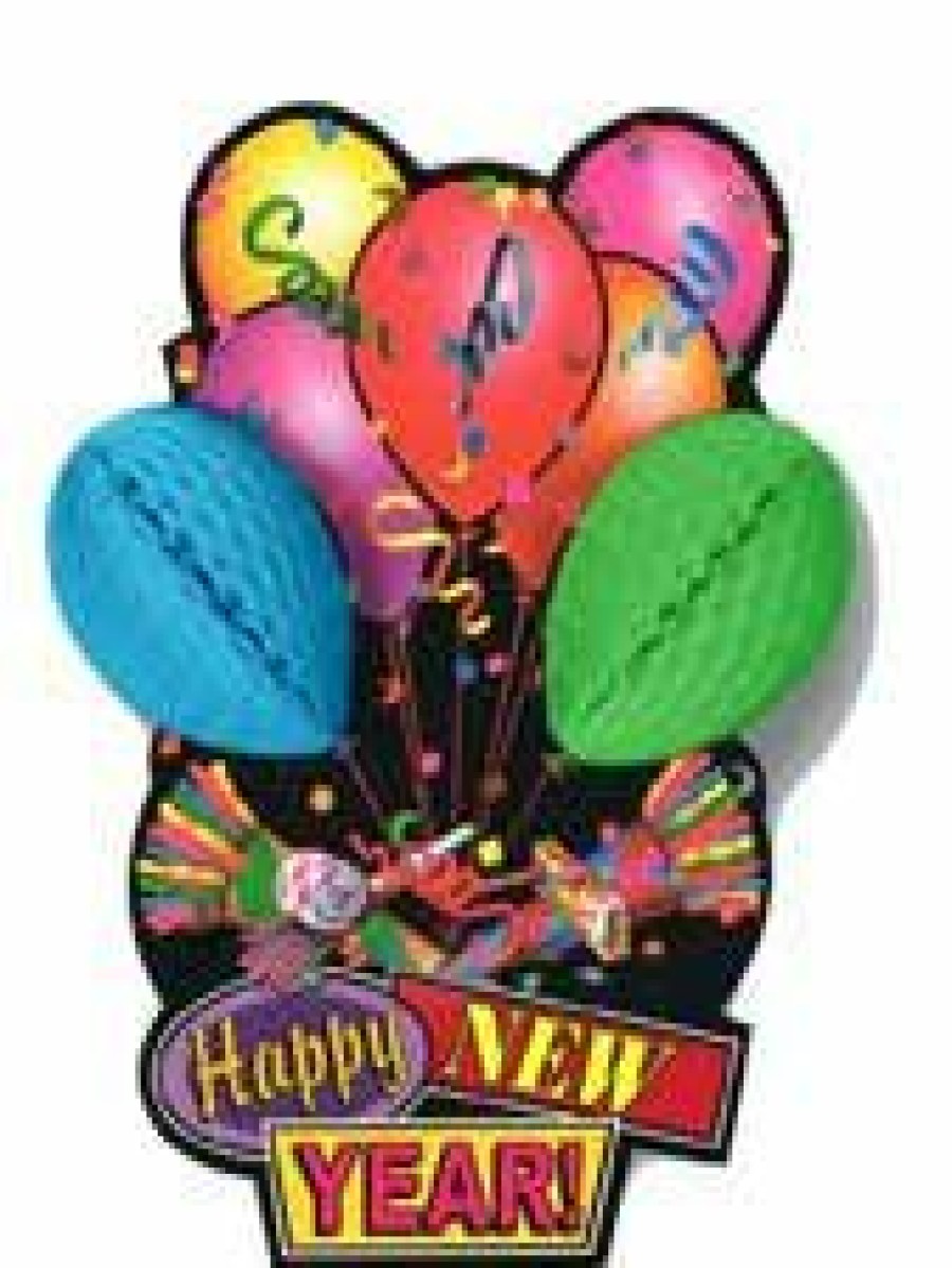 New Year * | Beistle Party Supplies True Vintage Happy New Year Art Tissue Hanging Decoration