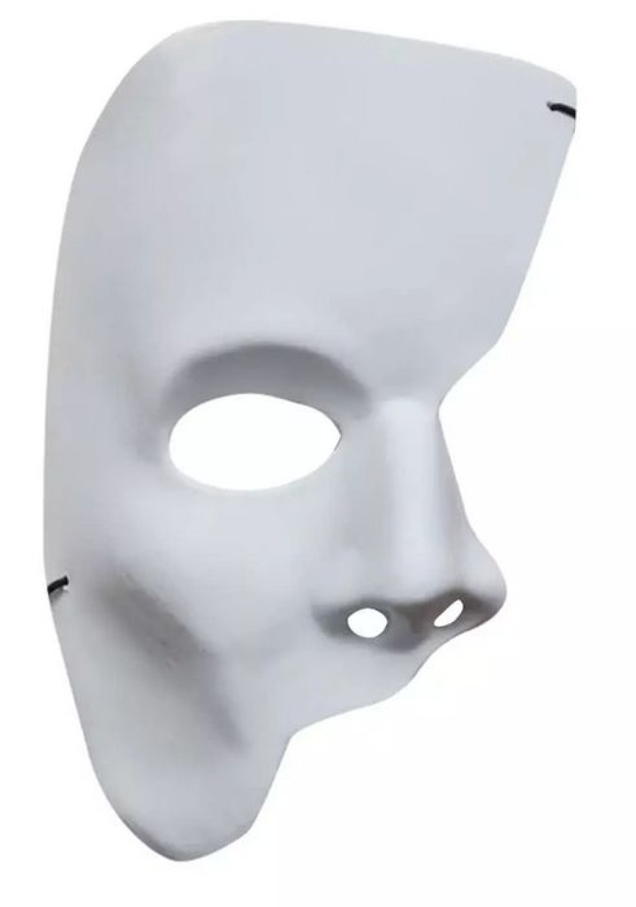 Mardi Gras * | Morris Costumes Phantom Half Mask Half Spector Venetian Masks