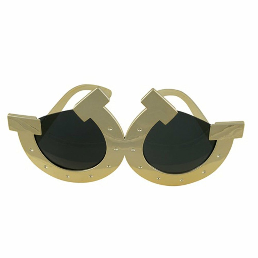 Derby * | Beistle Horse Racing Decor And Accessories Lucky Horseshoe Sunglasses- Fanci Frames