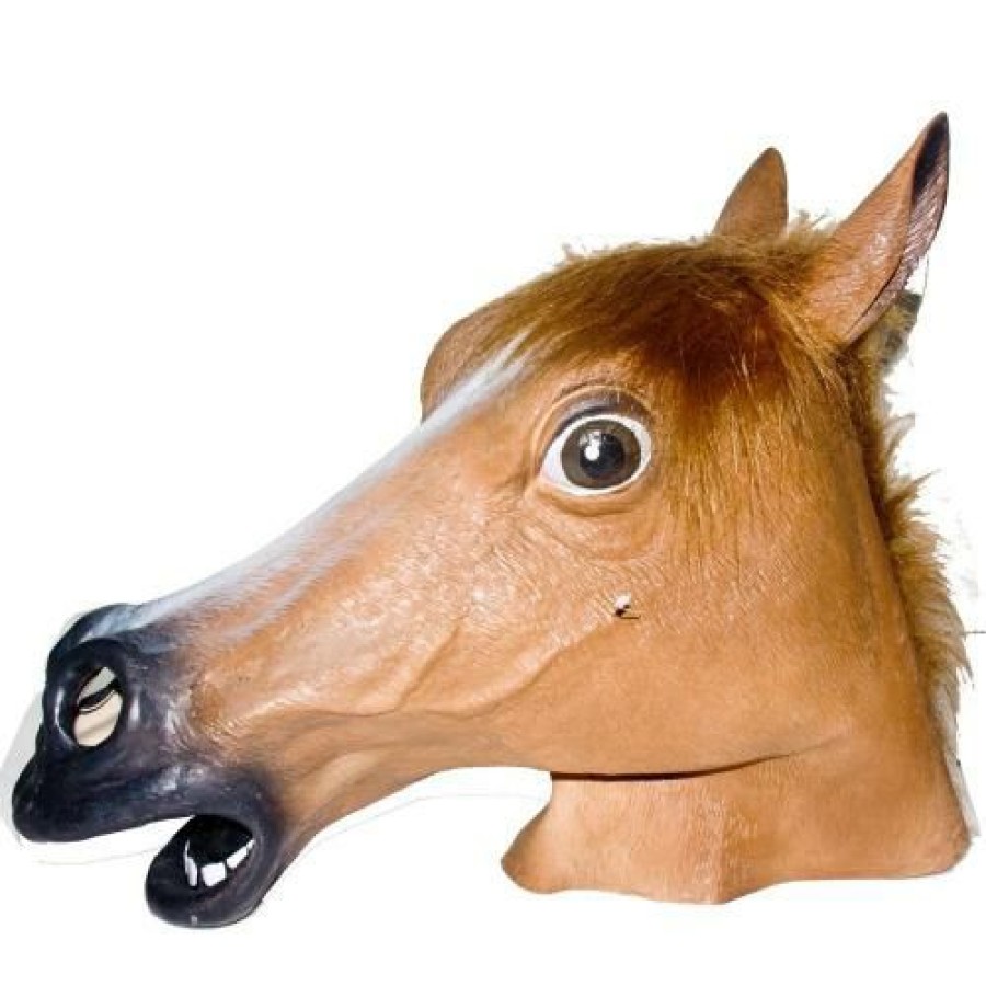 Derby * | Dillon Brown Horse Mask- Adult Size Horse Racing Decor And Accessories