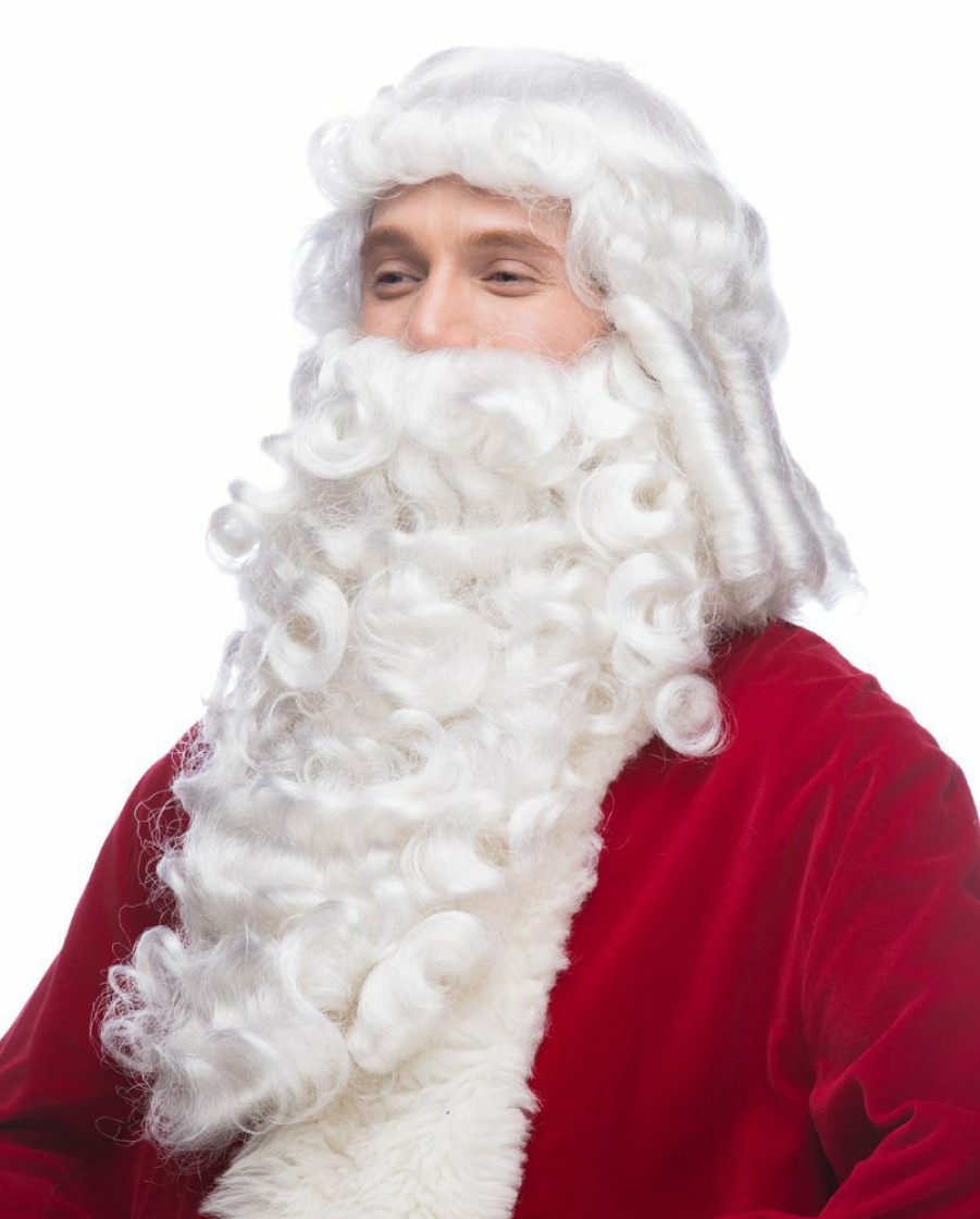 Christmas * | West Bay Professional Quality Teviron Santa Claus Wig And Beard Set