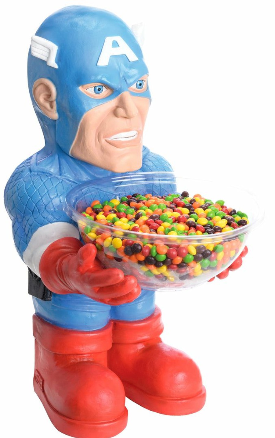 Halloween * | Rubies Marvel- Captain America Candy Bowl Holder Candy Bowls And Holders