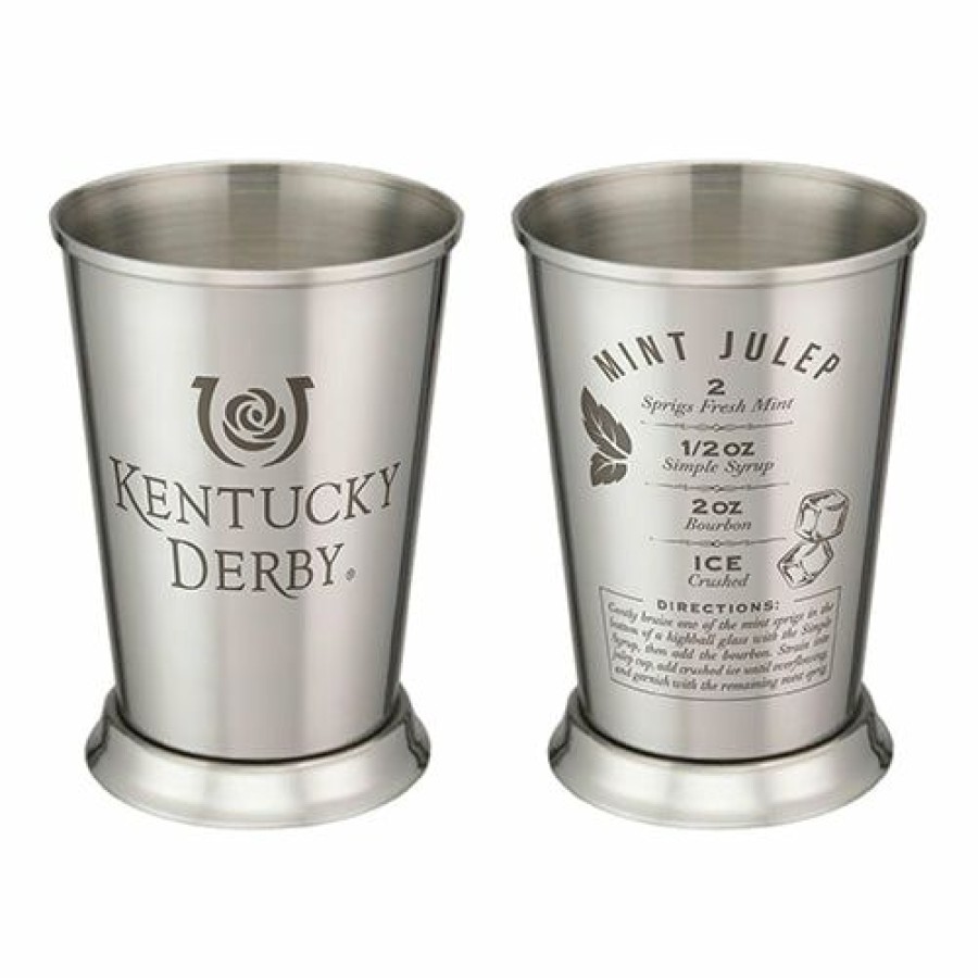 Derby * | West Coast Novelty Kentucky Derby Icon Merchandise Kentucky Derby Stainless Steel Mint Julep