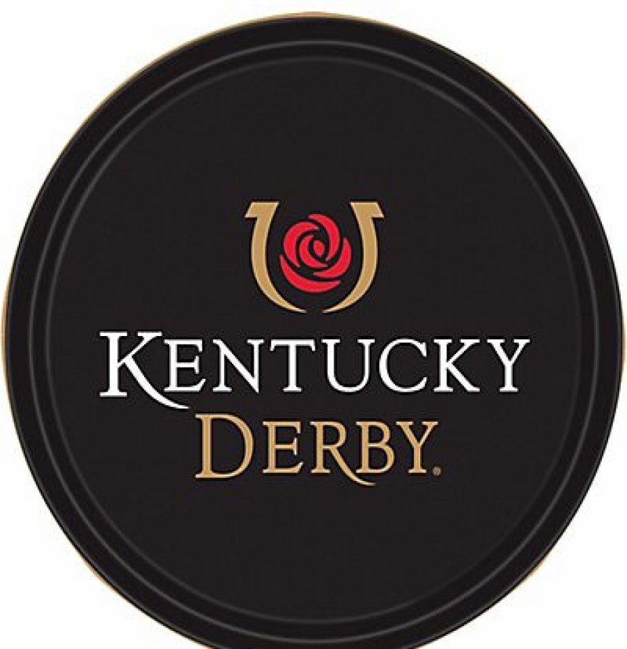 Derby * | West Coast Novelties Horse Racing Decor And Accessories Kentucky Derby Icon Plates- 9 8/Pkg