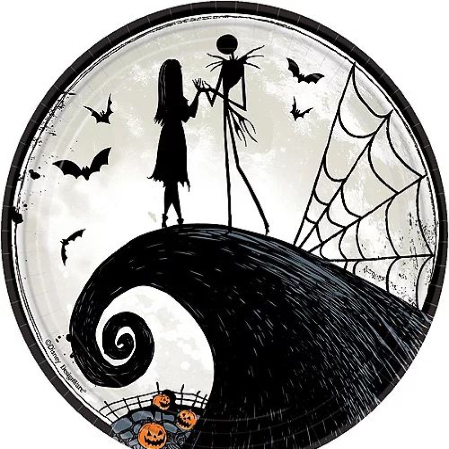 Halloween * | Amscan The Nightmare Before Christmas 9In. Plates 8/Pkg