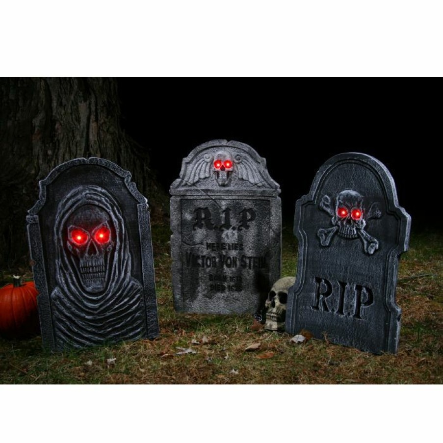 Halloween * | Fun World 22 Light-Up Tombstones