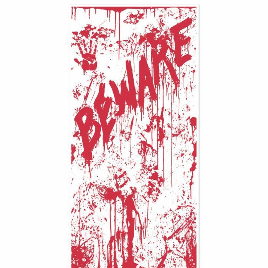 Halloween * | Beistle Indoor Decor Bloody Door Cover