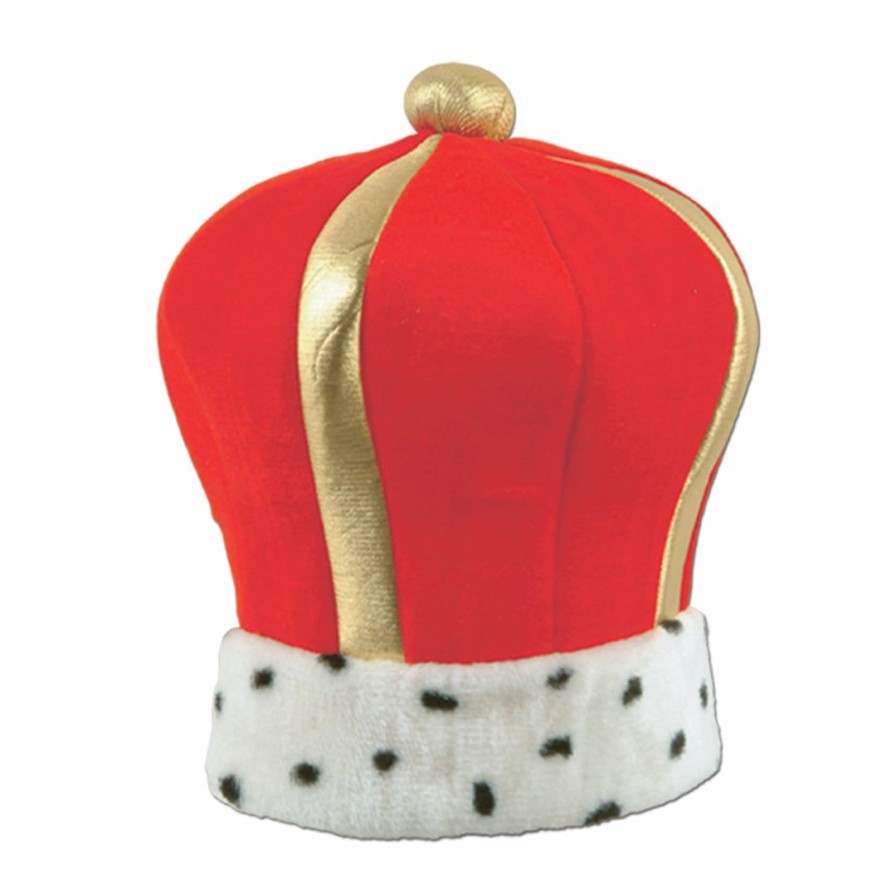 Mardi Gras * | Beistle Plush Imperial King'S Crown Hats And Crowns