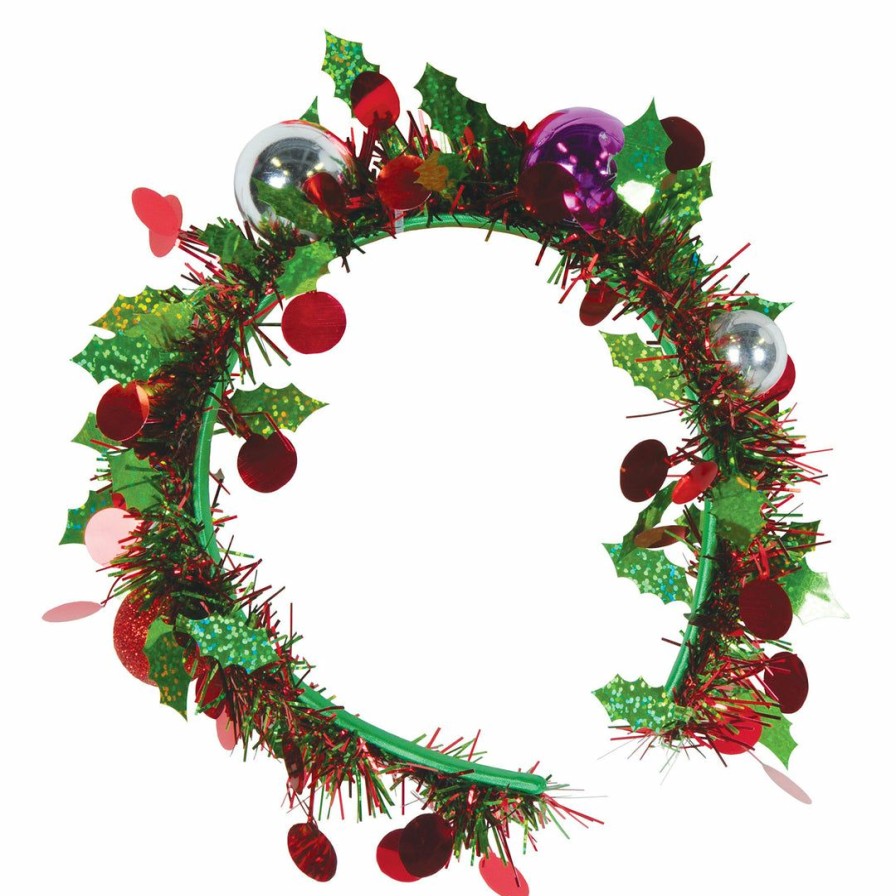 Christmas * | Beistle Christmas Accessories Christmas Tinsel Garland Headband