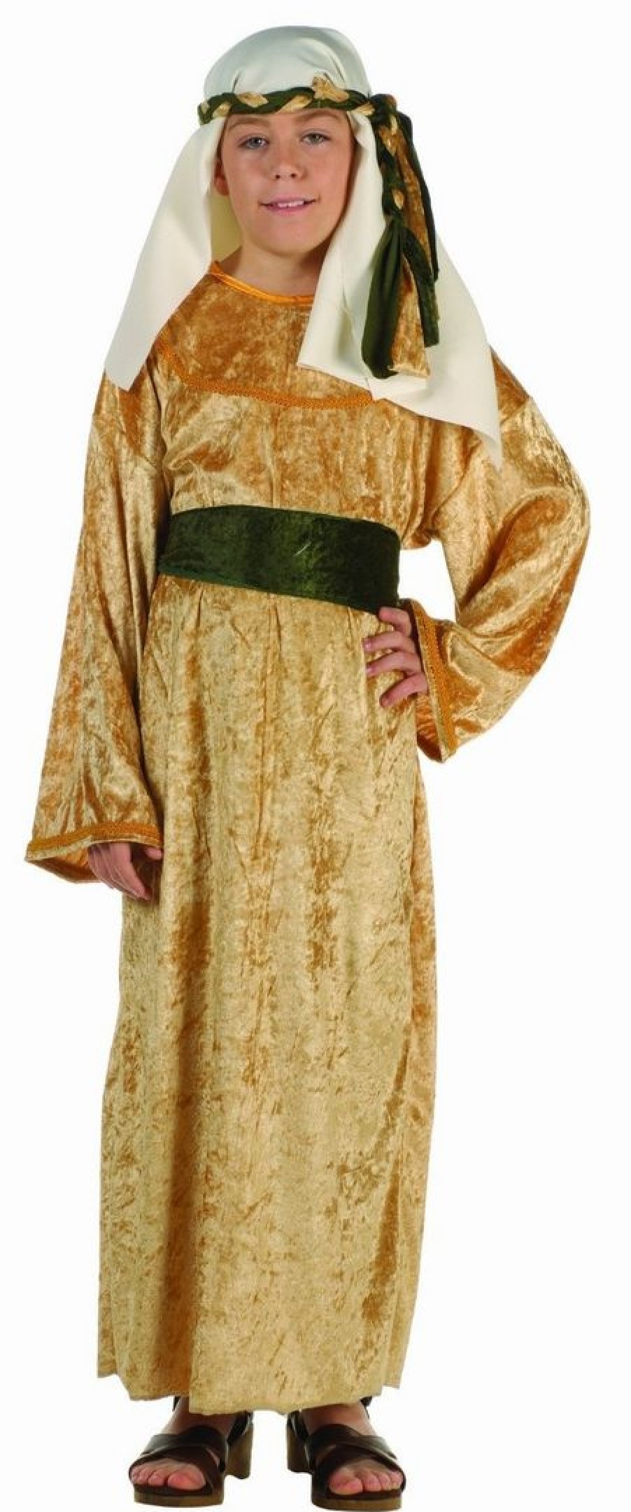 Christmas * | Rg Deluxe Gold Wiseman Children'S Costume Biblical Costumes