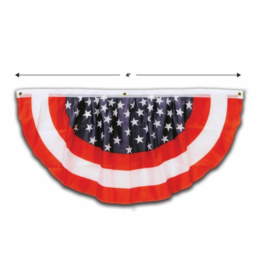 4Th Of July * | Beistle Decor Stars & Stripes Fabric Bunting