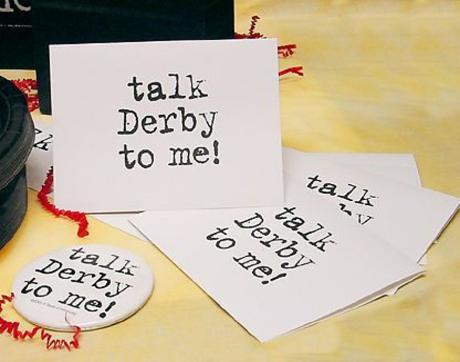 Derby * | Taste Of Kentucky Derby Party Supplies Talk Derby To Me! Party Invitations