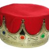 Mardi Gras * | Jhats Royal King'S Crown Adult Red Hats And Crowns