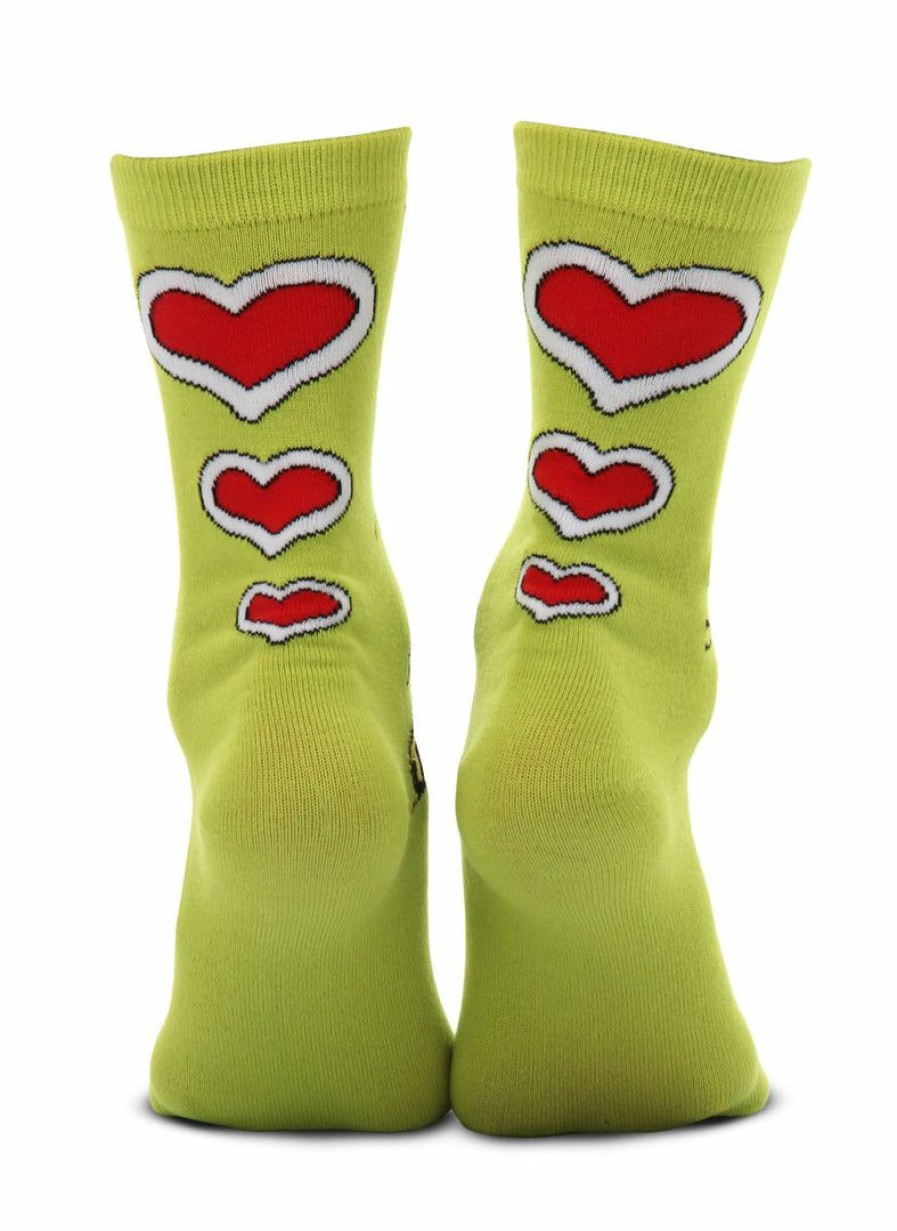 Christmas * | Elope Dr. Seuss' The Grinch Character Crew Socks