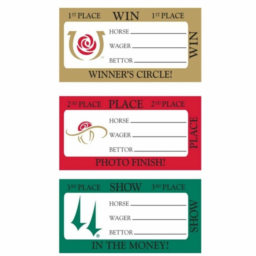 Derby * | Westrick Kentucky Derby Icon Win, Place, Show Tickets Derby Party Supplies