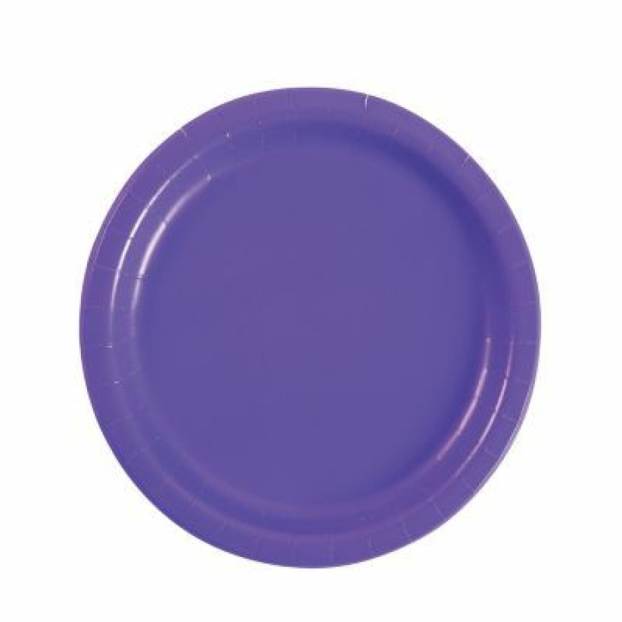 Derby * | Westrick Paper 6.75 Purple Paper Plate 8/Pkg