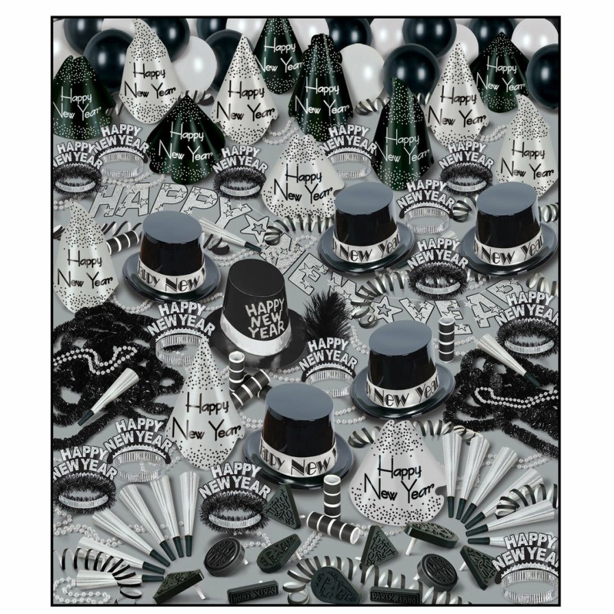 New Year * | Beistle Party Assortments Silver Bonanza Assortment For 100