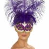 Mardi Gras * | Smiffy'S Venetian Mask Cream And Fuchsia Colombina