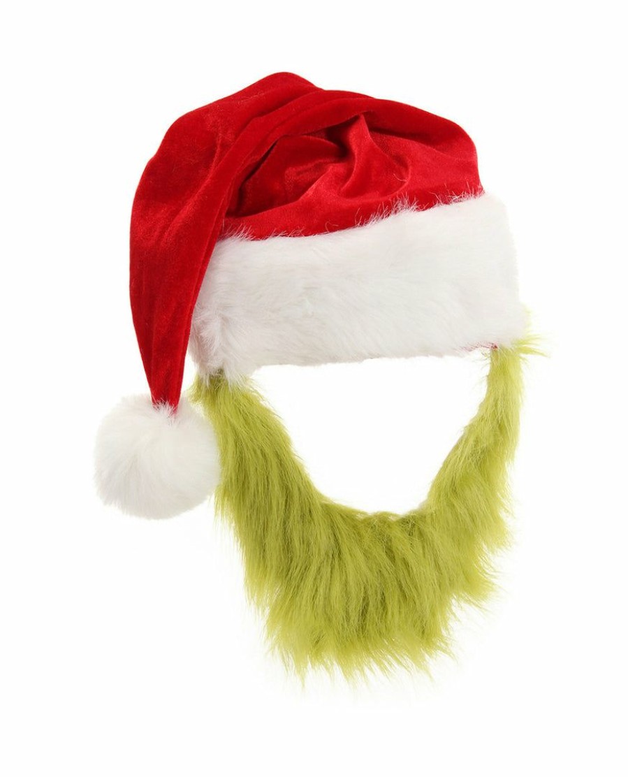 Christmas * | Elope Dr. Seuss' The Grinch Plush Hat With Beard