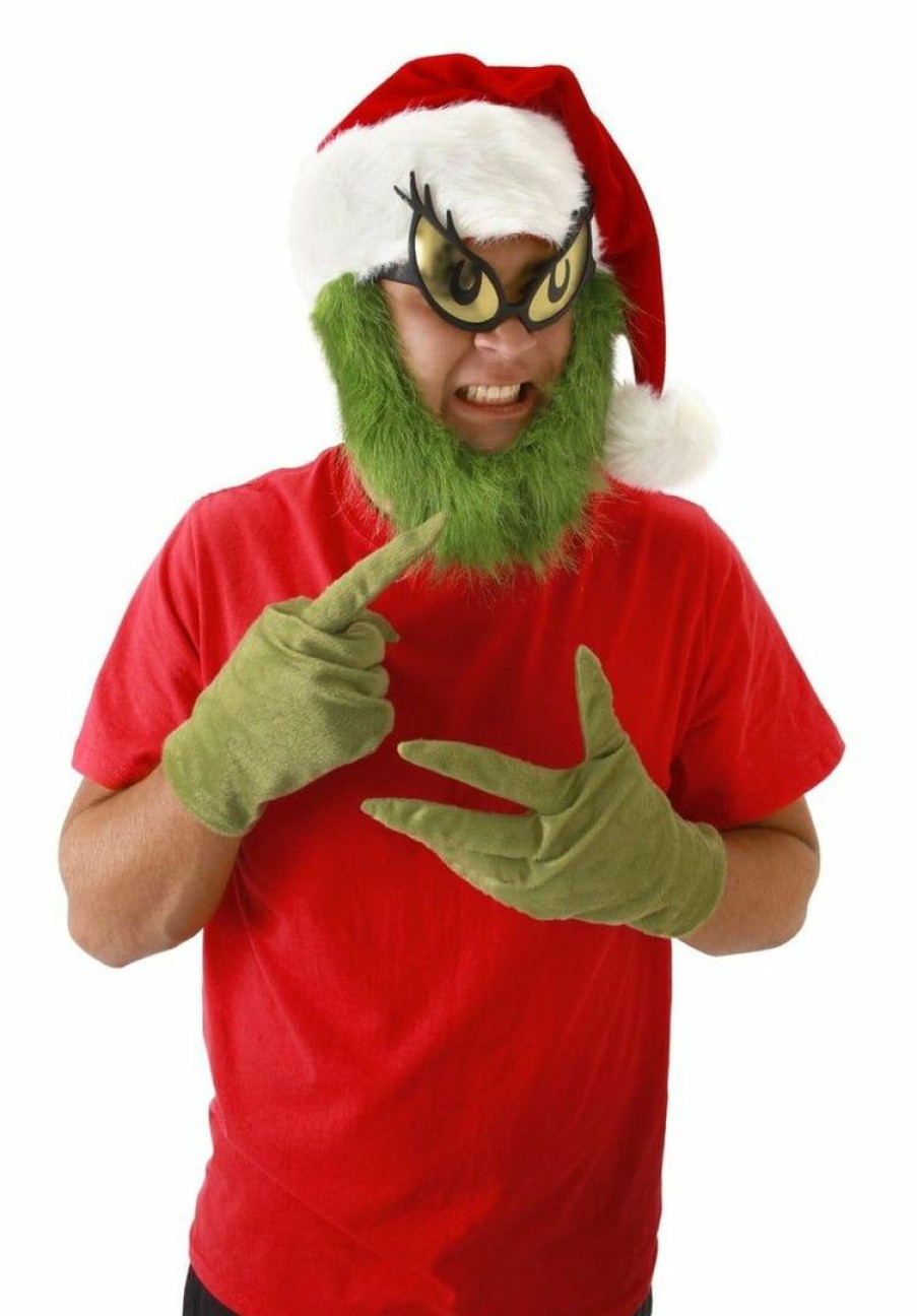 Christmas * | Elope Dr. Seuss' The Grinch Plush Hat With Beard