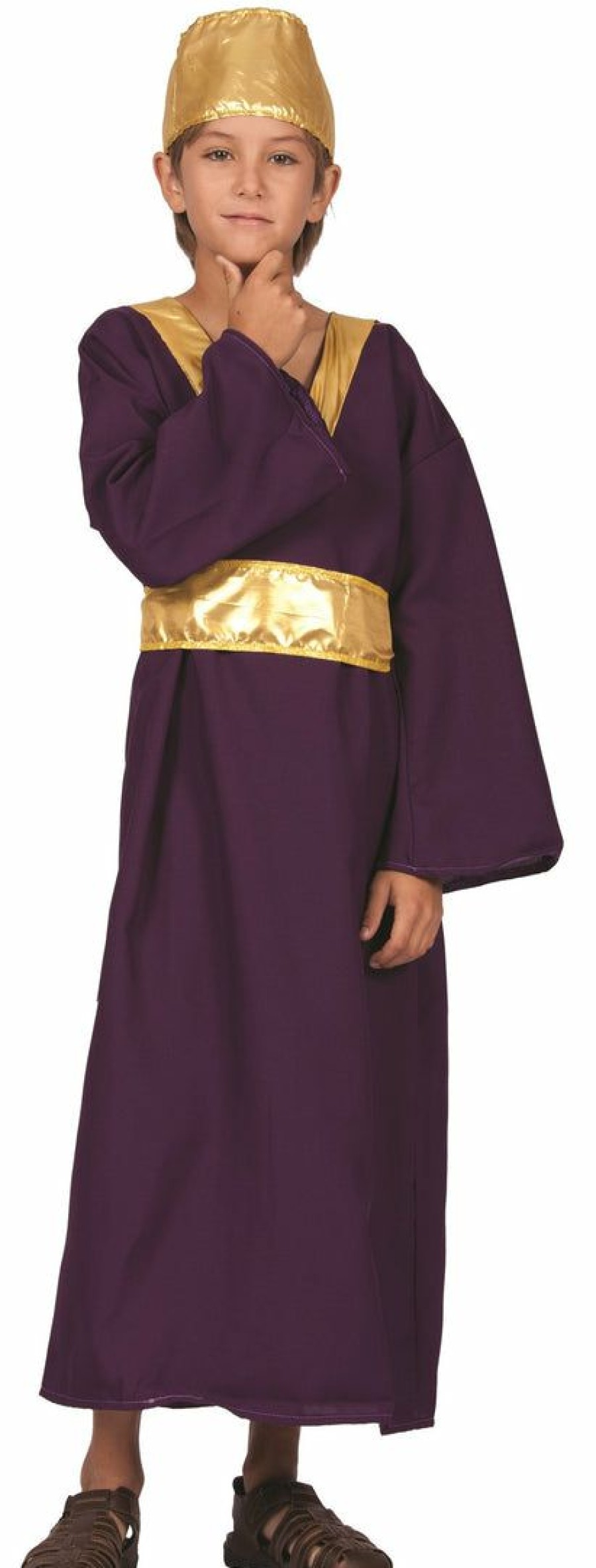 Christmas * | Rg Purple Wiseman Children'S Costume Biblical Costumes