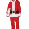 Christmas * | California Costumes Santa Claus Fleece Jumpsuit