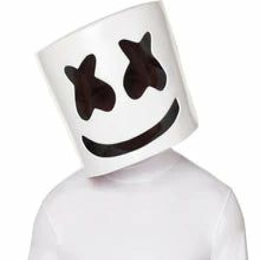 Mardi Gras * | Fun World Marshmello Adult Halfmask Half Masks