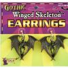 Halloween * | Forum Novelties Skeletons, Bones And Skulls Winged Skeleton Earrings