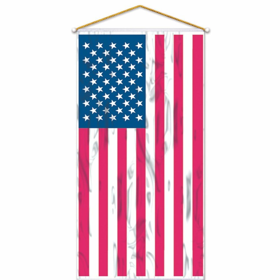 4Th Of July * | Beistle American Flag Door/Wall Panel Decor