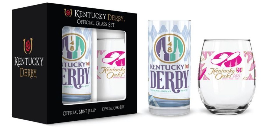 Derby * | Tcg Continuum Kentucky Derby 148 Mint Julep And Lily Glass Set