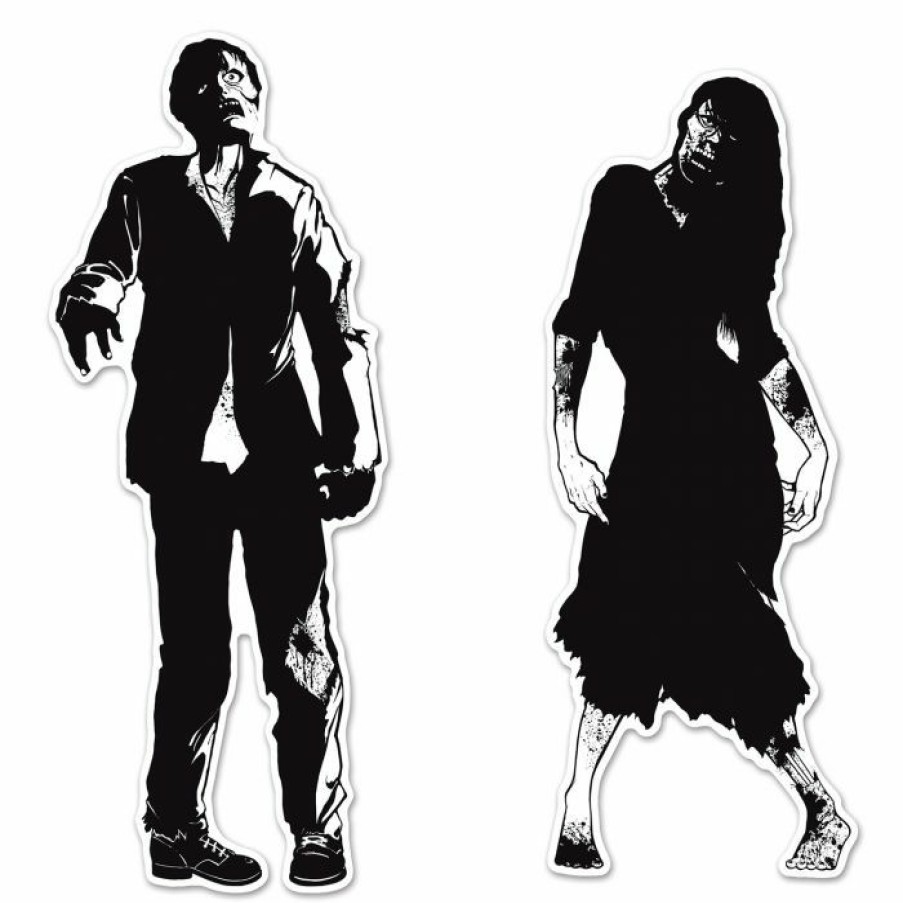 Halloween * | Beistle Zombie Silhouettes