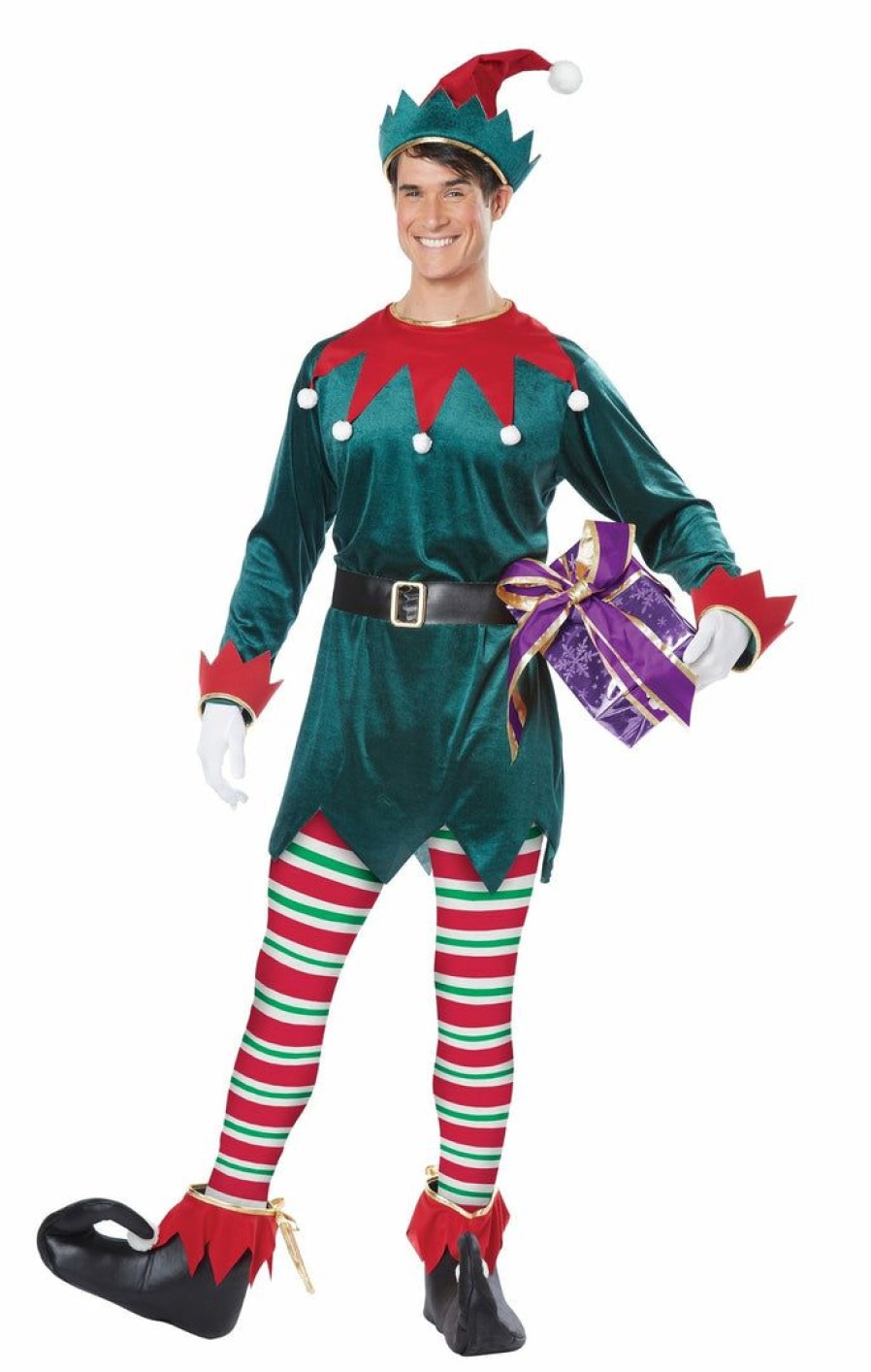 Christmas * | California Costume Christmas Elf Adult Costume