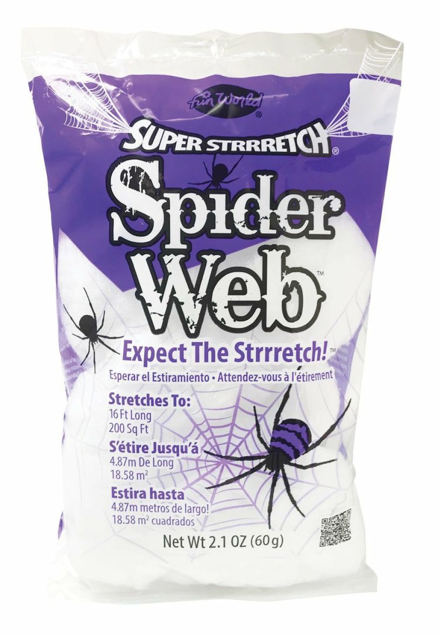 Halloween * | Fun World Party Supplies Super Strrretch Spider Web