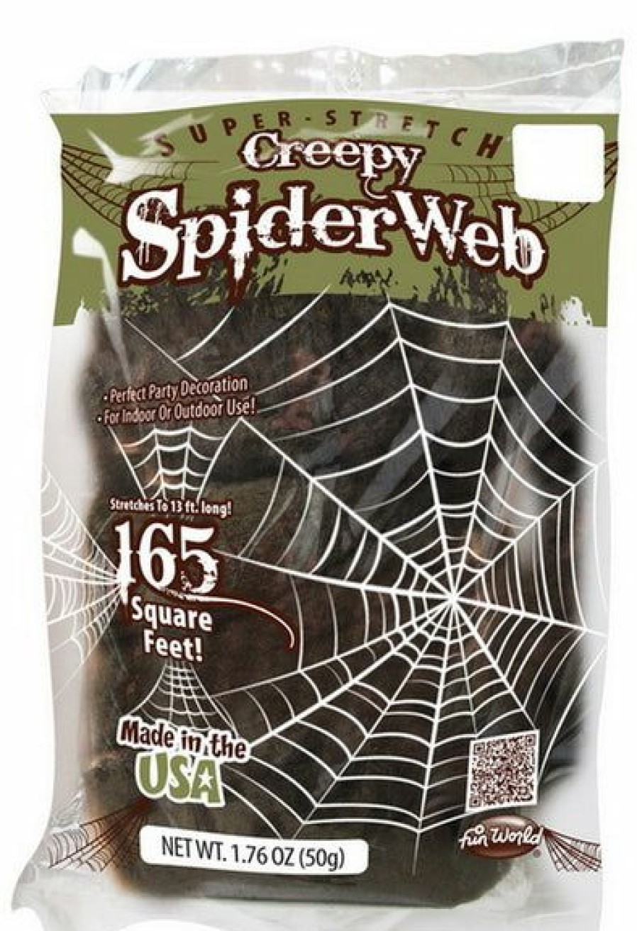 Halloween * | Fun World Cemetery Super Stretch Creepy Spider Web