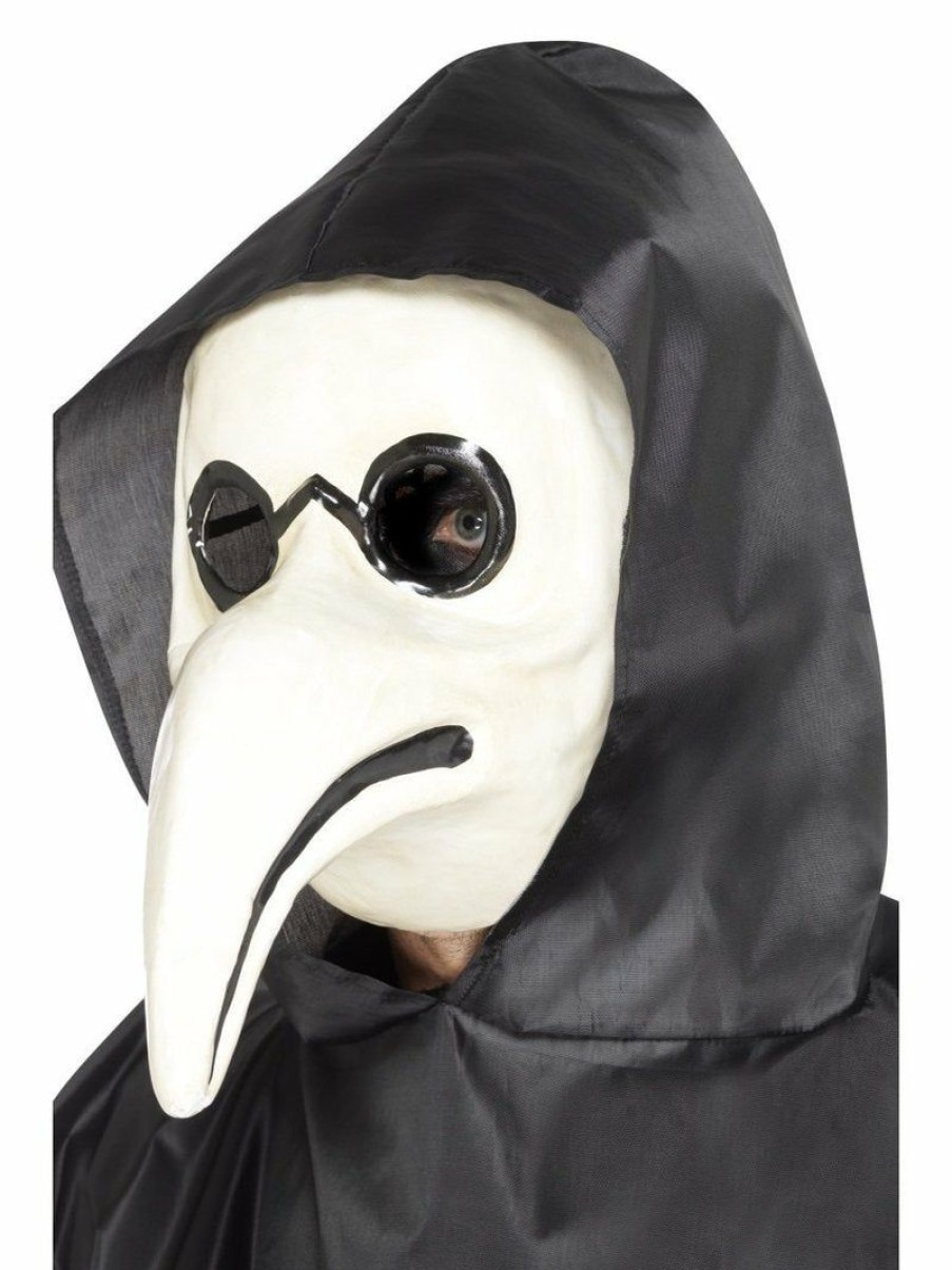 Mardi Gras * | Smiffy'S Half Masks Plague Doctor Mask White